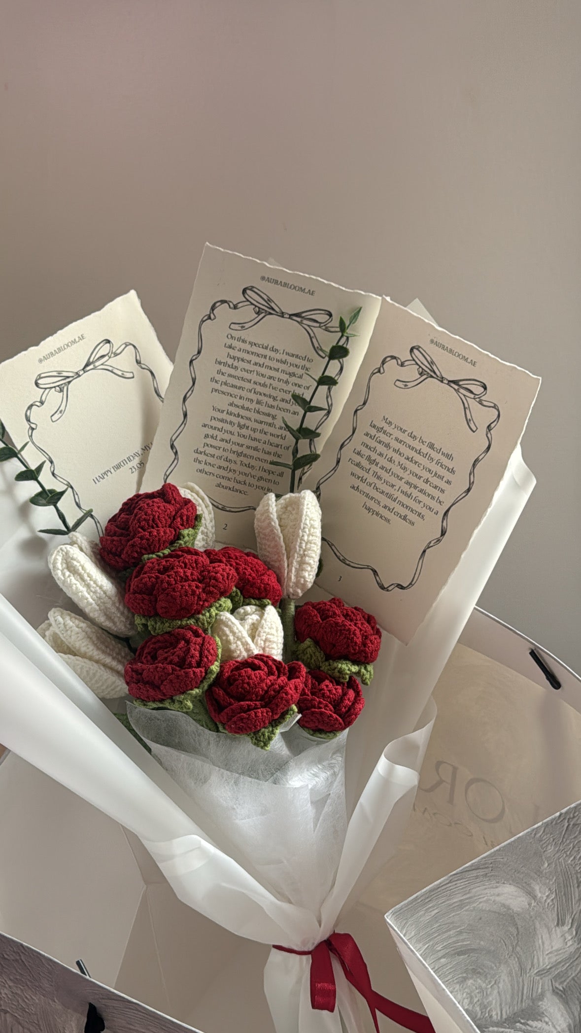 Roses and tulips bouquet